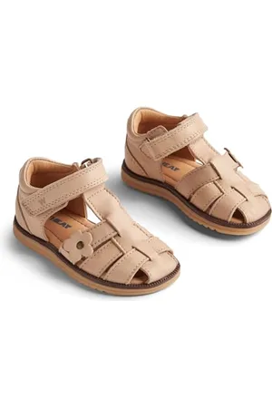 WHEAT Geschlossene Sandale Sky Flower-Unisex-Echtes Leder, Scarpe per Chi Inizia a Camminare Bambini, , 20 EU