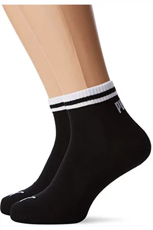 PUMA Heritage Quarter 2p Sport, (Black 200), 35/38 (Taglia Produttore: 035) (Pacco da 2) Uomo