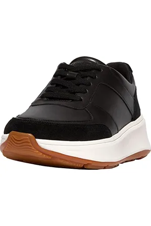 FitFlop F-Mode Leather/Suede Flatform Sneakers, Scarpe da Ginnastica Donna, , 43 EU