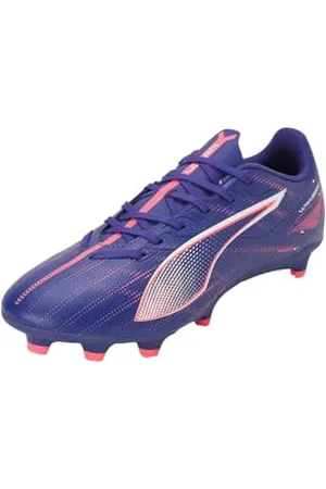 PUMA Ultra 5 Play FG/AG, Soccer Shoe Unisex-Adulto, Lapis Lazuli White-Sunset Glow, 42.5 EU