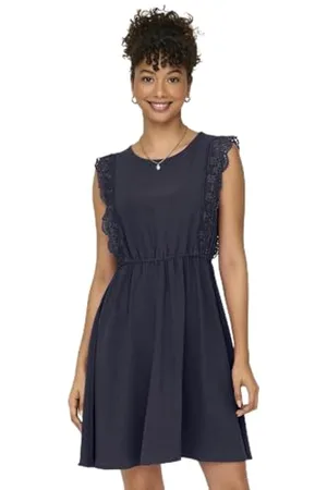 ONLY Onlmette Life SL Lace Dress Wvn Abito Estivo, , L Donna
