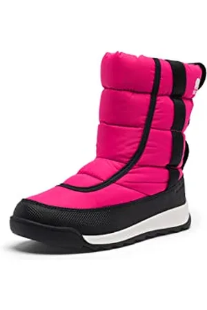 sorel Whitney 2 Puffy Mid WP, Stivali da Neve Impermeabili, Unisex - Bambini e ragazzi, Cactus Pink/Black Youth, 33 EU