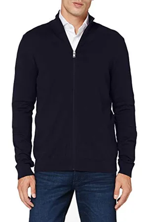 SELECTED SLHBERG Full Zip Cardigan B Noos Maglia di Tuta, (Navy Blazer/Melange), XL Uomo