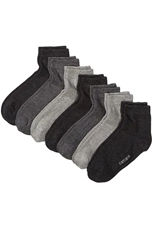 Camano 3023 Ca-Soft Quarter 7 Paar Calzini, (Grau (Grey Combi 49), Taglia Produttore: 43/46 (Pacco da 7) Uomo