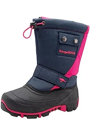 KangaROOS Kanga-Bean II, Stivali da Neve, Blu (Dk Navy/Daisy Pink 4204), 36 EU