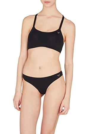 Emporio Armani Brazilian Brief Second Skin Microfiber & Lace, Intimo stile bikini Donna, , M