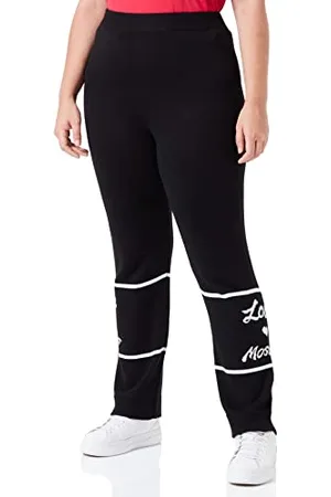 Moschino Love Jog with Italic Logo Jacquard Intarsia On Bottom Pantaloni Casual, , 50 Donna