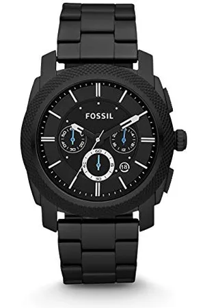 Fossil Machine orologio per uomo, movimento cronografo, con bracciale in acciaio inossiperbile o cinturino in pelle, 45 mm