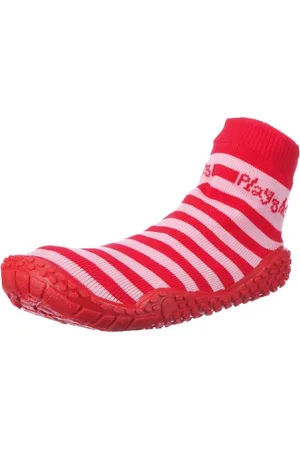 Playshoes Calzini da Mare con Protezione UV - Righe, Scarpe da Acqua Unisex - Bambini e ragazzi, Rosso/Rosa (Rot/Rosa 788), 18/19 EU