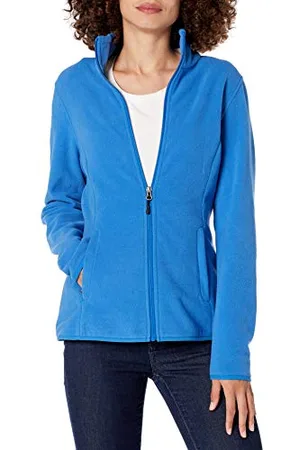 Amazon Giacca in pile morbido con cerniera intera dal taglio classico (disponibile in taglie forti) Donna, , XL
