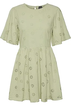 VERO MODA Vmmaja 2/4 Mini Dress Wvn Vestito, , M Donna