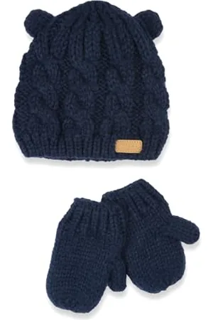 chicco Set Cappellino E Guanti In Tricot Di Cotone, Invernale, Design In Italy, Unisex - Bimbi 0-24, , 6-9 mesi
