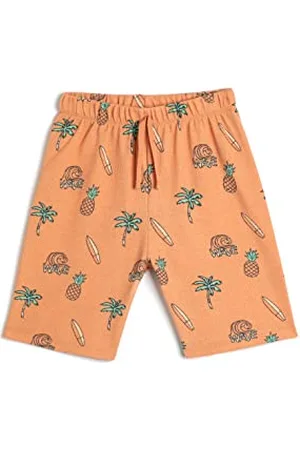 Koton T-Shirt Printed Short Sleeve Crew Neck Cotton Pantaloncini, (2d0), 5-6 Anni Boys