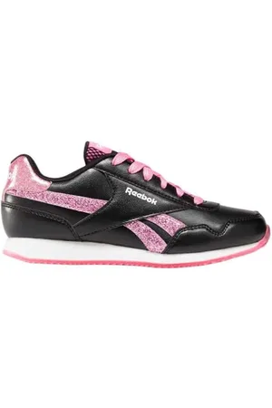 Reebok Royal CL Jog 3.0, Sneaker Bambina, Black/TRUPNK/Ftwwht, 32.5 EU
