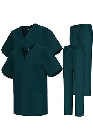 MISEMIYA Pack * 2 PCS - Uniforme Medica con Maglia e Pantaloni Uniformi Mediche Camice Uniformi sanitarie - Ref.2-8178 - Large