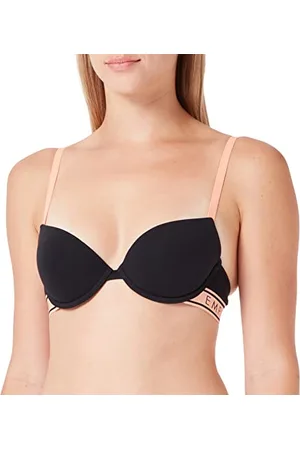 Emporio Armani Reggiseno da Donna Iconic Logo Band Push up, Trasparente, , B