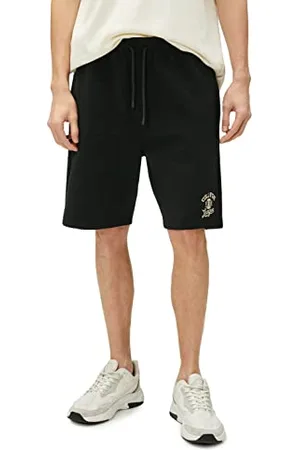 Koton Varsity Shorts Drawstring Slim Fit Embroidered Pocket Detailed Pantaloncini, (999), M Uomo