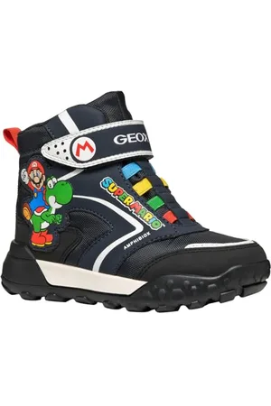 Geox J TREKKYUP Boy B ABX, Scarpone da Neve, Navy/Black, 28 EU