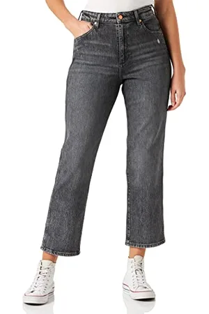 Wrangler Mom Straight Jeans, , 28W / 32L Donna