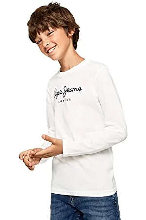 Pepe Jeans New Herman N, T-Shirt Bambini e ragazzi, (White),8 anni