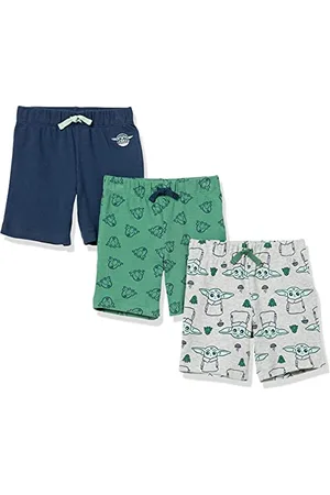 Amazon Disney | Marvel | Star Wars Pantaloncini Bimbo, Pacco da 3, , 0 Mesi
