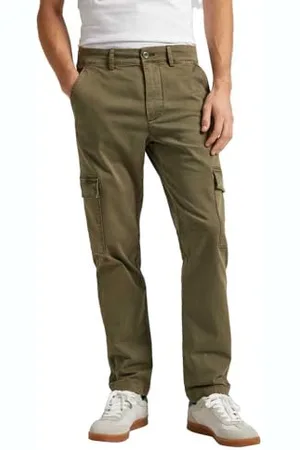 Pepe Jeans Slim cargo PM211641, Pantaloni Uomo, (Military Green), 36W