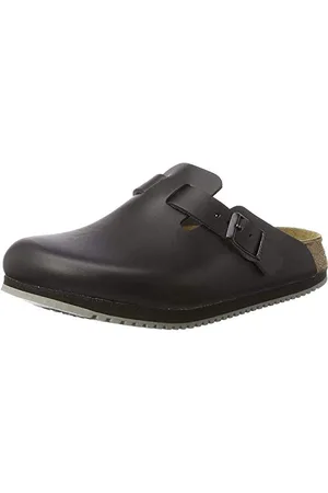 Birkenstock Professional BOSTON NL SCHWARZ 60194, Zoccoli e sabot Unisex adulto, Nero (SUPERLAUF), 43