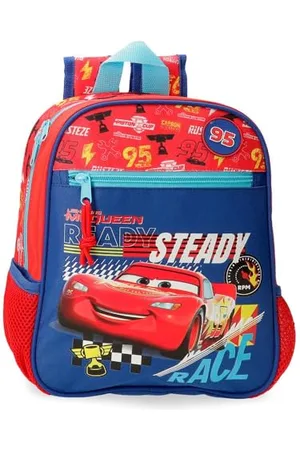 Disney Joumma Cars Lets Race Zaino, Zaino Scuola, Realizzato in Poliestere, Tasche e Scomparti, Spalline larghe e regolabili., , Zaino prescolare