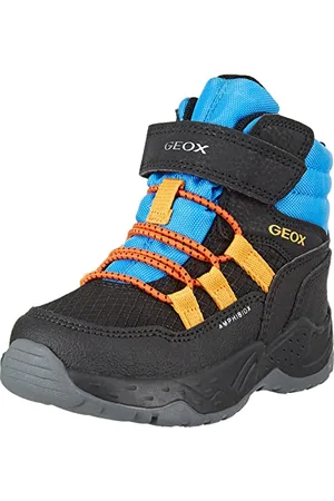 Geox J Sentiero Boy B Abx, Stivaletti Bambini e ragazzi, Nero/Blu (Black/Sky ), 39 EU