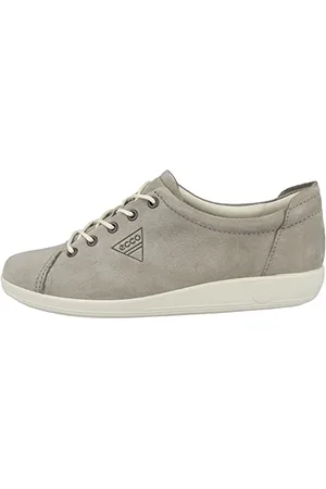 Ecco Soft 2.0 Tie, Scarpe da Ginnastica Basse Donna, Grigio (2375 Warm Grey), 43 EU