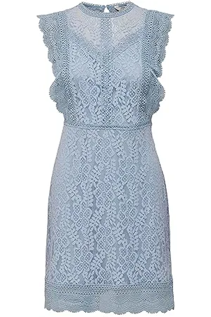 ONLY Onlnew Karo SL Lace Above Knee Dresswvn Mini Abito, , XL Donna