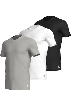 adidas Maglietta con Scollo a V (3 Pezzi) Maglie Termiche, Assorted, XXL Uomo