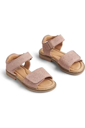WHEAT Sandalo Senza Punta Teani-Girl-Vera Pelle, Scarpe per Chi Inizia a Camminare Unisex-Bambini, , 27 EU