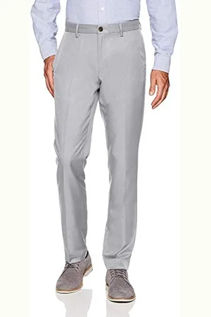 Amazon Pantaloni Eleganti Aderenti Piatti sul Davanti Uomo, , 38W / 29L
