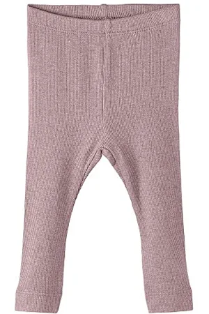 NAME IT Nbnkab Legging Noos, Leggings Unisex - Bambini e ragazzi, (Deauville Mauve/Detail:MELANGE), 86