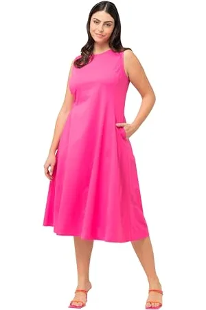 Ulla Popken Abito Senza Maniche, A-Line Vestito, Colore: , 64-66 Donna