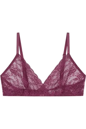 Women secret Naturale Reggiseno Triangolare Pizzo Granato, , 3B Donna