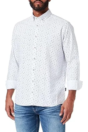 Bugatti 9350-48701 Camicia per Il Tempo Libero 1:1, , XL Uomo
