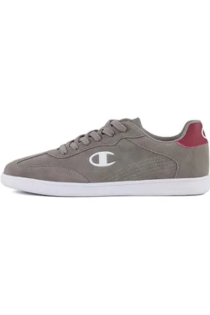 Champion Prestige MS Low, Sneakers Uomo, Grigio Scuro/Bordeaux (ES008), 42 EU