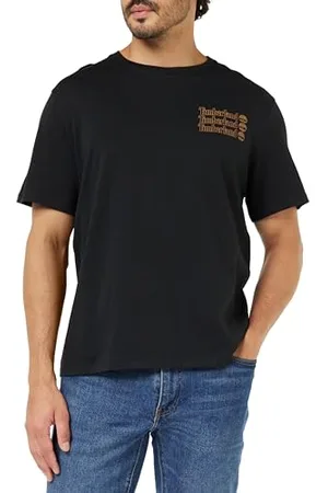 Timberland Short Sleeve Tee 2 Tier3 T-Shirt, Black, XXL Uomo