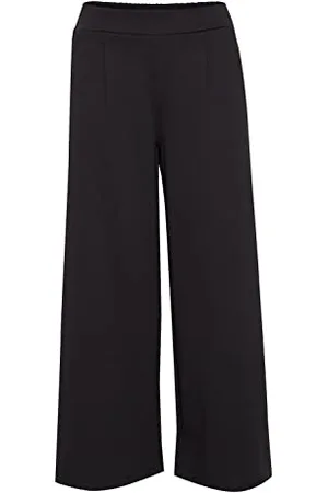 Ichi IHKATE SUS Wide PA Pantaloni Casual, 194008/nero, L Donna