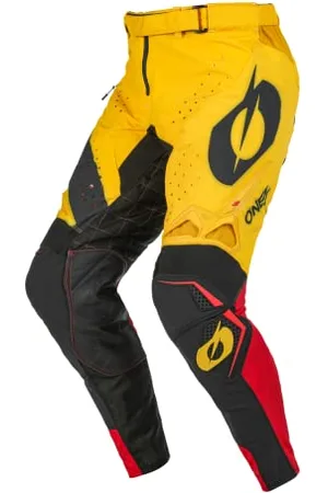 Oneal | Nuovo | Pantaloni Motocross | MX MTB Mountain Bike Moto Enduro | Materiali durevoli, Tessuti Denier Traspiranti | Prodigy Pants Five Two V.23 | Adulto | Giallo Nero | Taglia 40/56