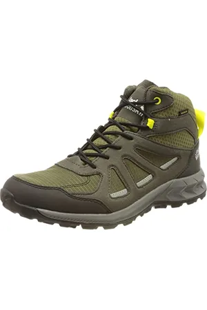 Jack Wolfskin Woodland 2 Texapore Mid M, Sneaker Uomo, Khaki/Green, 40 EU