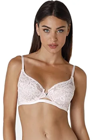 Lovable Reggiseno con Ferretto in Pizzo Riciclato e Tulle, Coppe Taglio a 3, Sostegno, Eleganza e Sensualità, Anniversary Lace Donna, , 40 / 6C