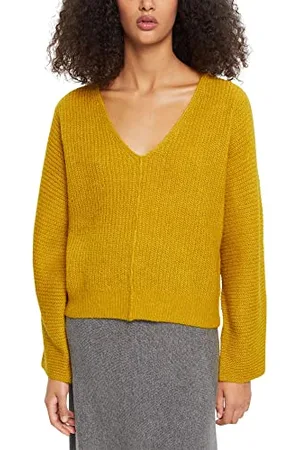 ESPRIT 092ee1i305 Maglione, 769/giallo Polveroso 5, S Donna