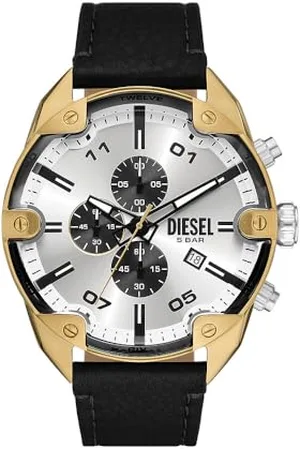 Diesel Orologio Analogico al Quarzo Uomo con Cinturino in Pelle DZ4671