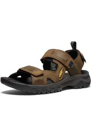 Keen Targhee 3 Open Toe, Sandali Uomo, Bison/Mulch, 41 EU