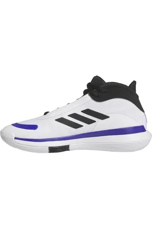 adidas Bounce Legends Low Trainers, Scarpe da Basket Unisex-Adulto, Cloud White/Core Black/Lucid Blue, 44 2/3 EU