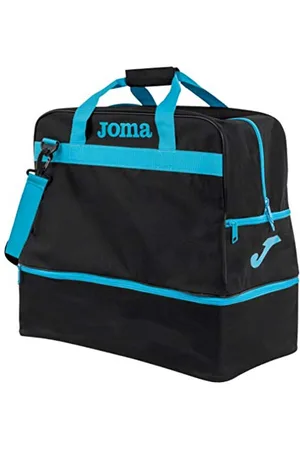 Joma Borsa sportiva grande training III, taglia S, colore nero turchese fluor