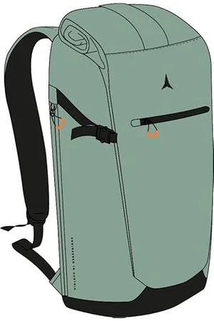 Atomic 365 Days Usage|Roll Top Volume Adjustment|Dual Access|Waxed Canvas Fabric|Padded Shoulder Straps Black 27 x 15 x 68, , 27 x 15 x 68, Viaggio
